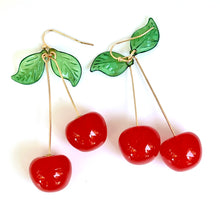 Load image into Gallery viewer, Beautiful Summer Cherry Earrings - E5-001
