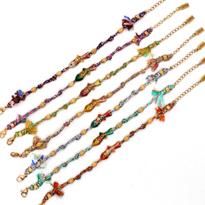 Colorful Enamel Fish Rainbow Bracelet - B4-016