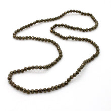 Load image into Gallery viewer, Faceted Pyrite Stretch Short Necklace or Bracelet - NS-PY
