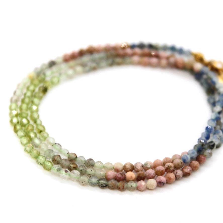 Short Gradient Stone Necklace - N9-200G7