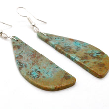 Load image into Gallery viewer, Turquoise Stone Navajo American Indian Earrings
