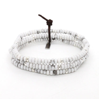 Howlite + Silver Bracelet Bundle