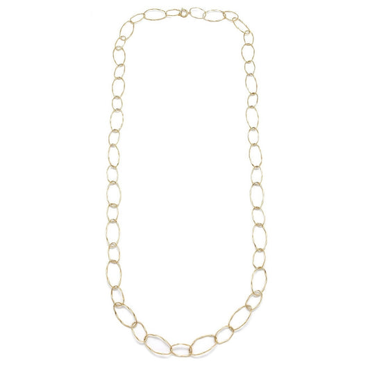 Long and Light Classy Gold Chain Necklace -  N2-2684