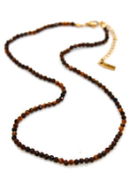 Load image into Gallery viewer, Short Tiger&#39;s Eye Stone Necklace - N9-200TE
