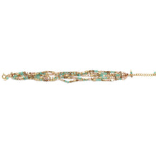 Load image into Gallery viewer, Mixed Semi Precious Stone 5 Strand Bracelet - B4-041C
