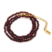Load image into Gallery viewer, Short Garnet Stone Necklace - N9-200GR
