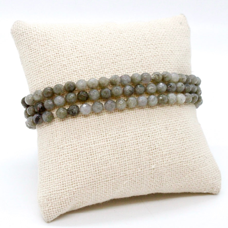 Faceted Labradorite Stretch Necklace or Bracelet - NS-LB
