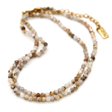 Load image into Gallery viewer, Short Suiseki Stone Necklace - N9-200SK
