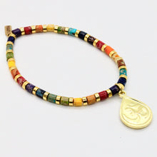 Load image into Gallery viewer, Stone and Gold Buddha Bracelet -Buddha Collection-
