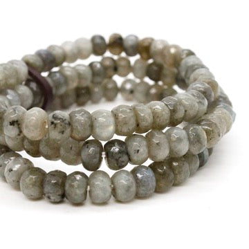Faceted Labradorite Three Strand Bracelet -BL-LB