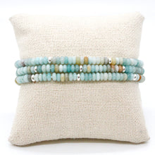 Load image into Gallery viewer, Amazonite + Silver Bracelet Bundle
