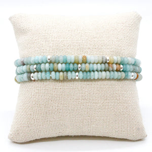 Amazonite + Silver Bracelet Bundle