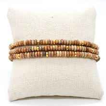 Load image into Gallery viewer, Picture Jasper + Gold Bracelet Bundle
