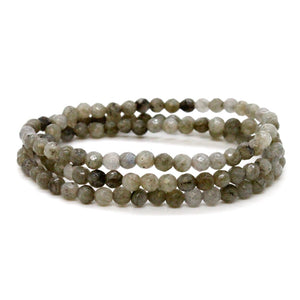 Faceted Labradorite Stretch Necklace or Bracelet - NS-LB