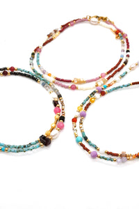 Rainbow Mix Miyuki Seed Bead Necklace -Seeds Collection-