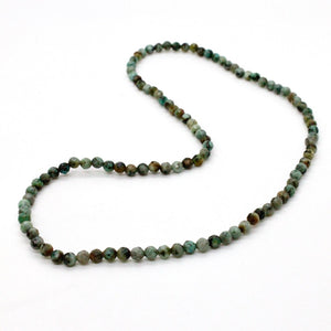 Faceted African Turquoise Stretch Necklace or Bracelet - NS-AF