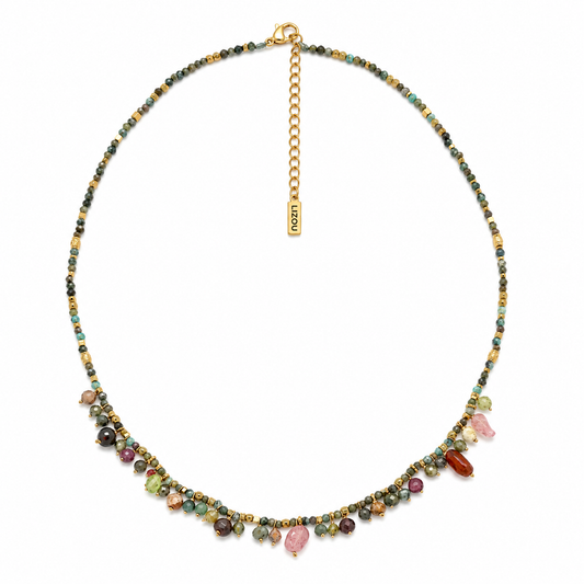 Beautiful Delicate Mini Stones and Charms Necklace -  N2-2671