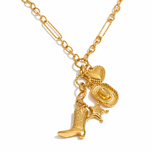 Sample Sale Item - Cowboy Boot and Hat Necklace - SS14