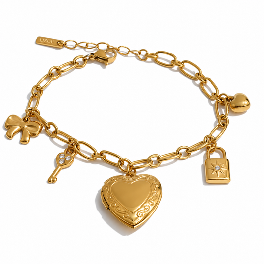 Sample Sale Item - Heart Locket Bracelet - SS06