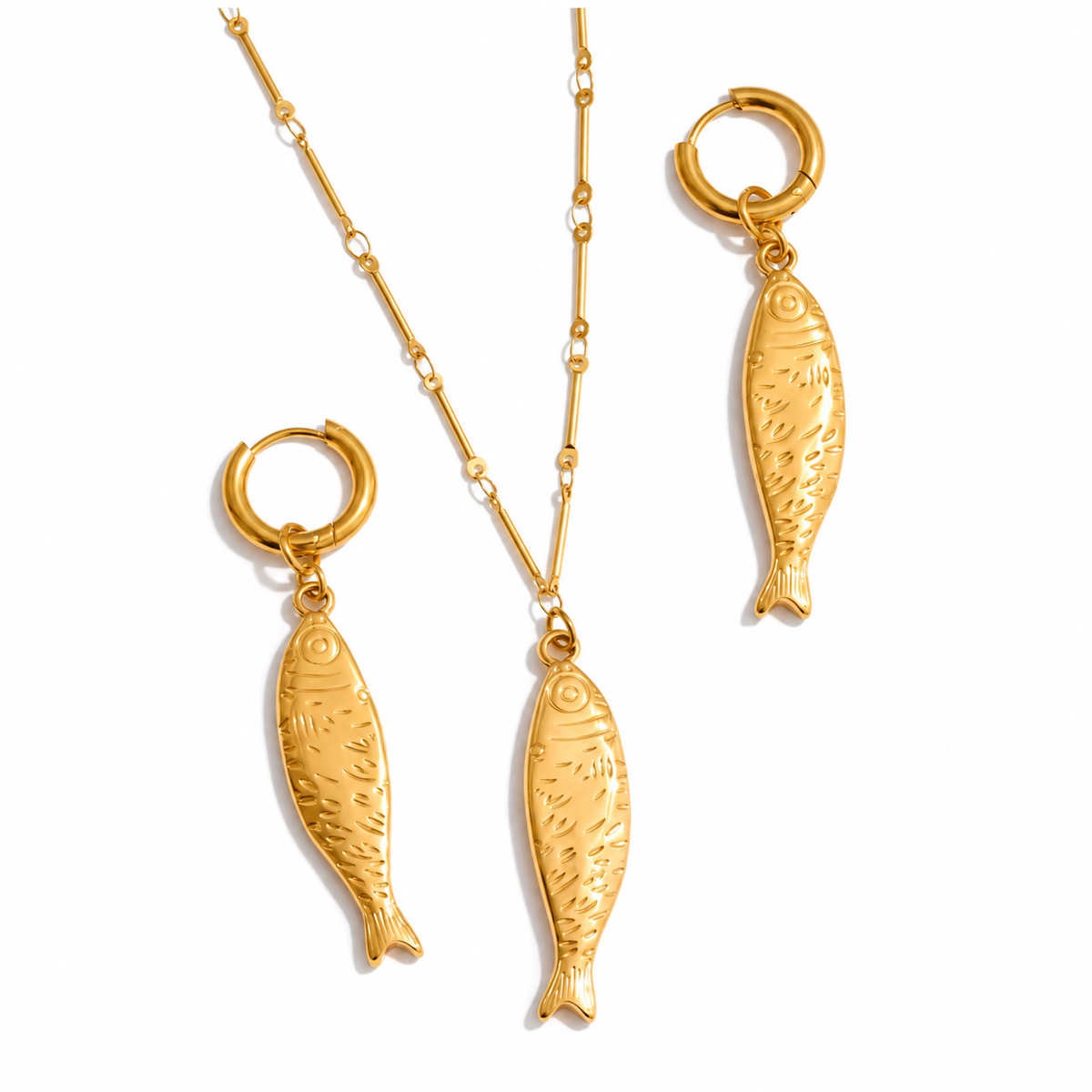 Sample Sale Item - Gold Fish Earrings - SS07