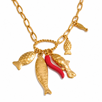 Sample Sale Item - Fish Necklace - SS13