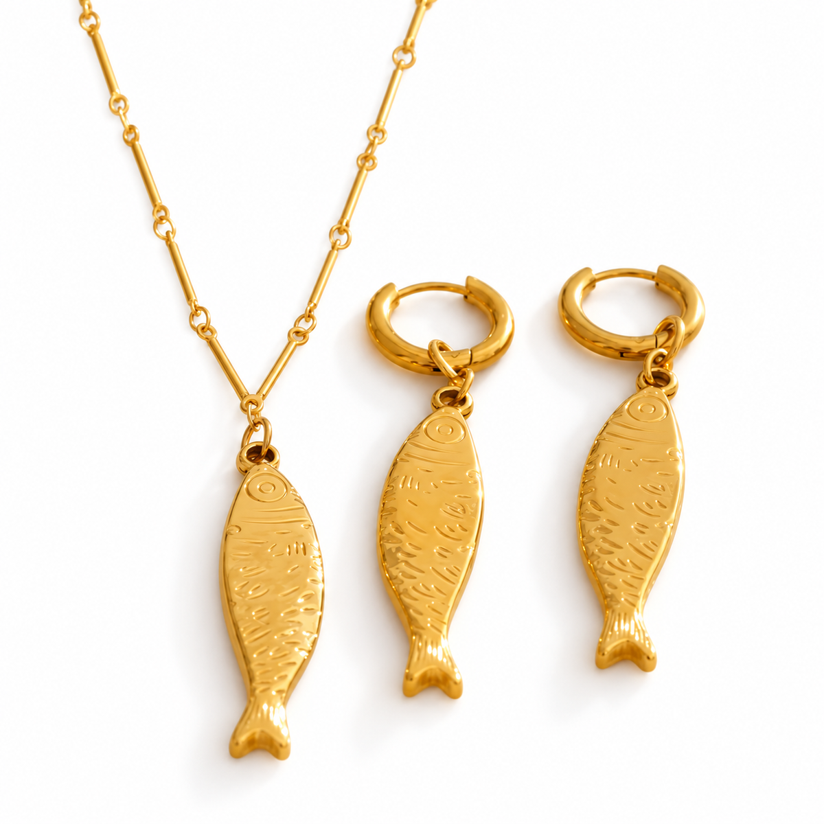 Sample Sale Item - Gold Fish Earrings - SS07