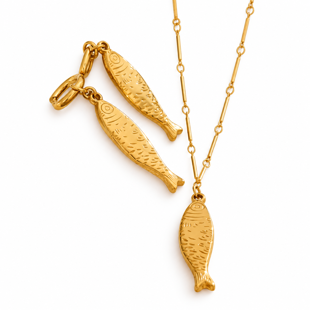 Sample Sale Item - Gold Fish Earrings - SS07