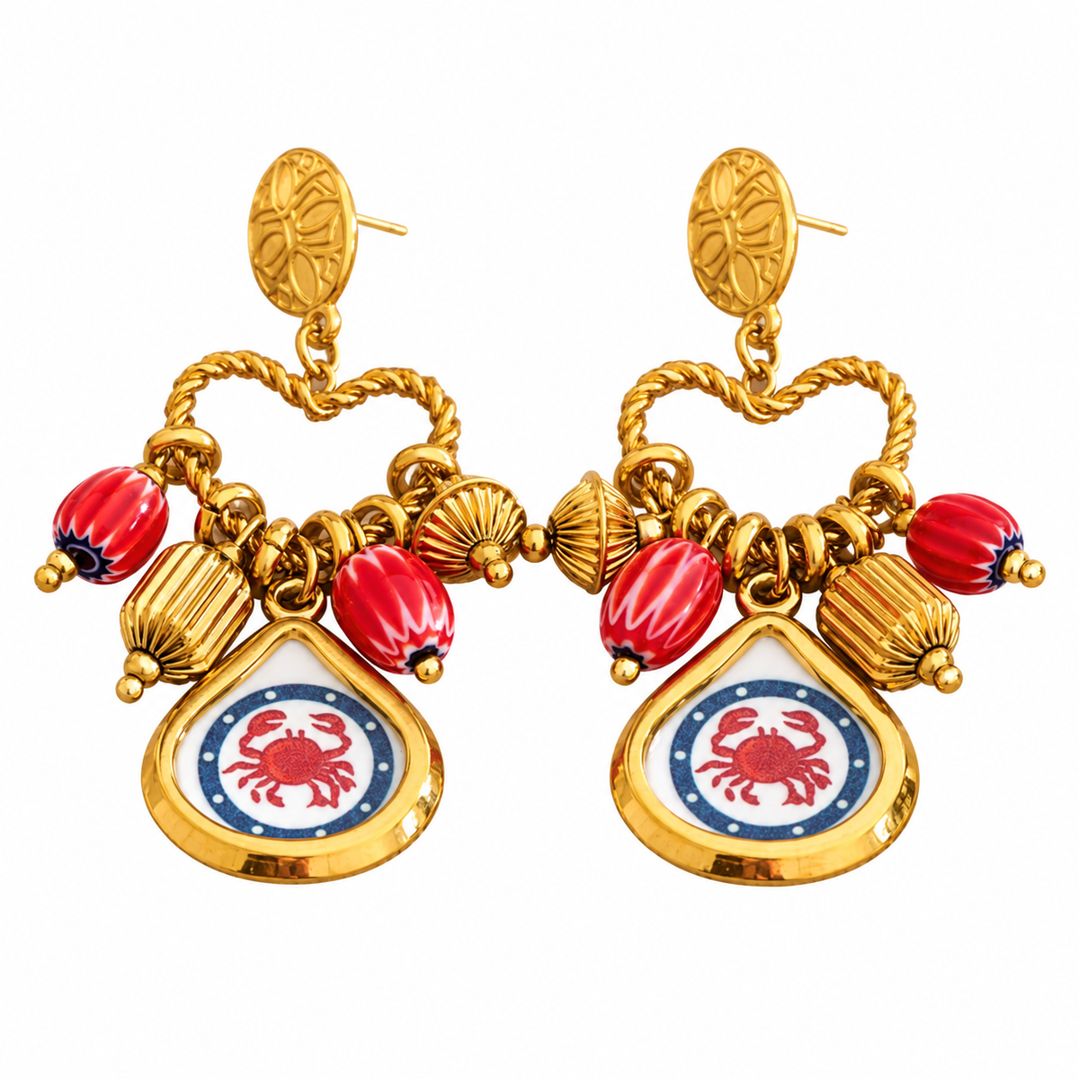 Sample Sale Item - Crab Beach Earrings - SS12