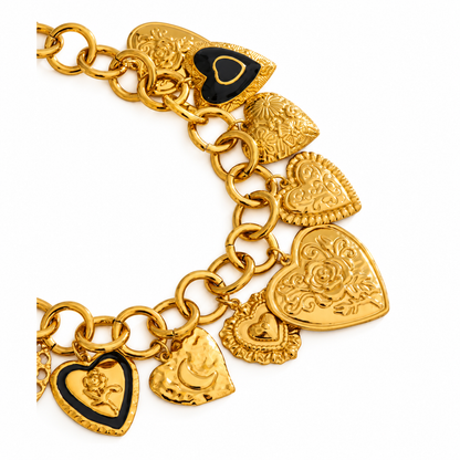 Sample Sale Item - Hearts Charm Necklace - SS10