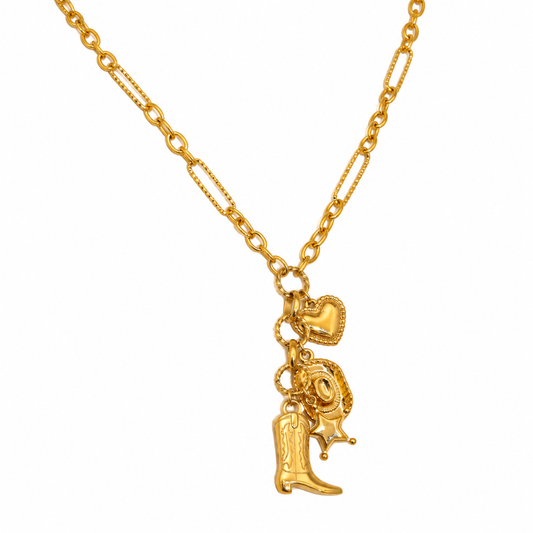 Sample Sale Item - Cowboy Boot and Hat Necklace - SS14
