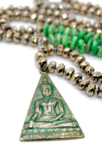 Load image into Gallery viewer, Buddha Necklace 5 - Pyrite Mix
