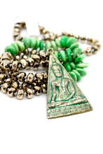 Load image into Gallery viewer, Buddha Necklace 5 - Pyrite Mix
