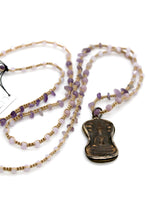 Load image into Gallery viewer, Buddha Necklace 6 - Amethyst Stone

