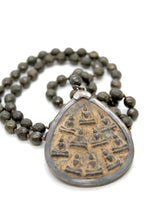 Load image into Gallery viewer, Buddha Necklace 8 - Faceted Pyrite
