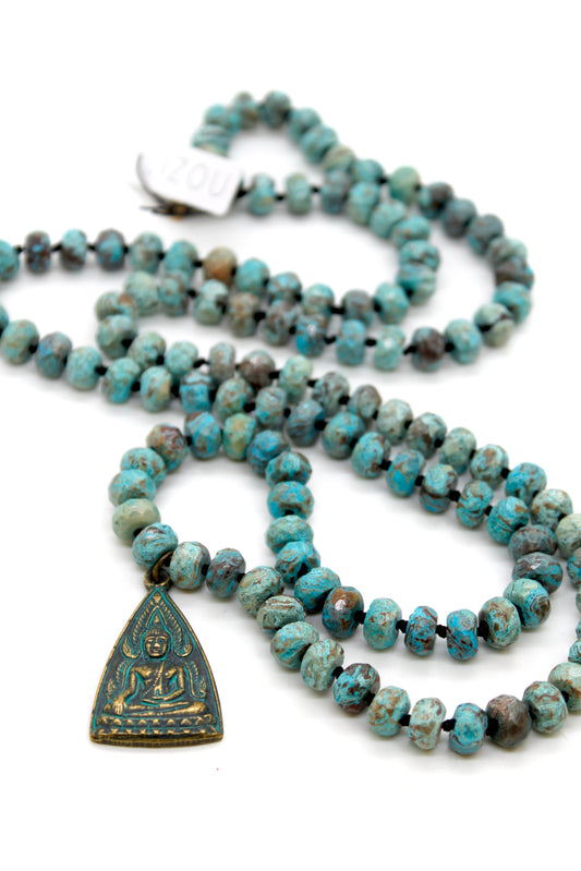 Buddha Necklace 16 - Jasper