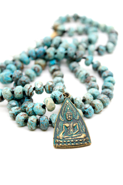 Buddha Necklace 16 - Jasper