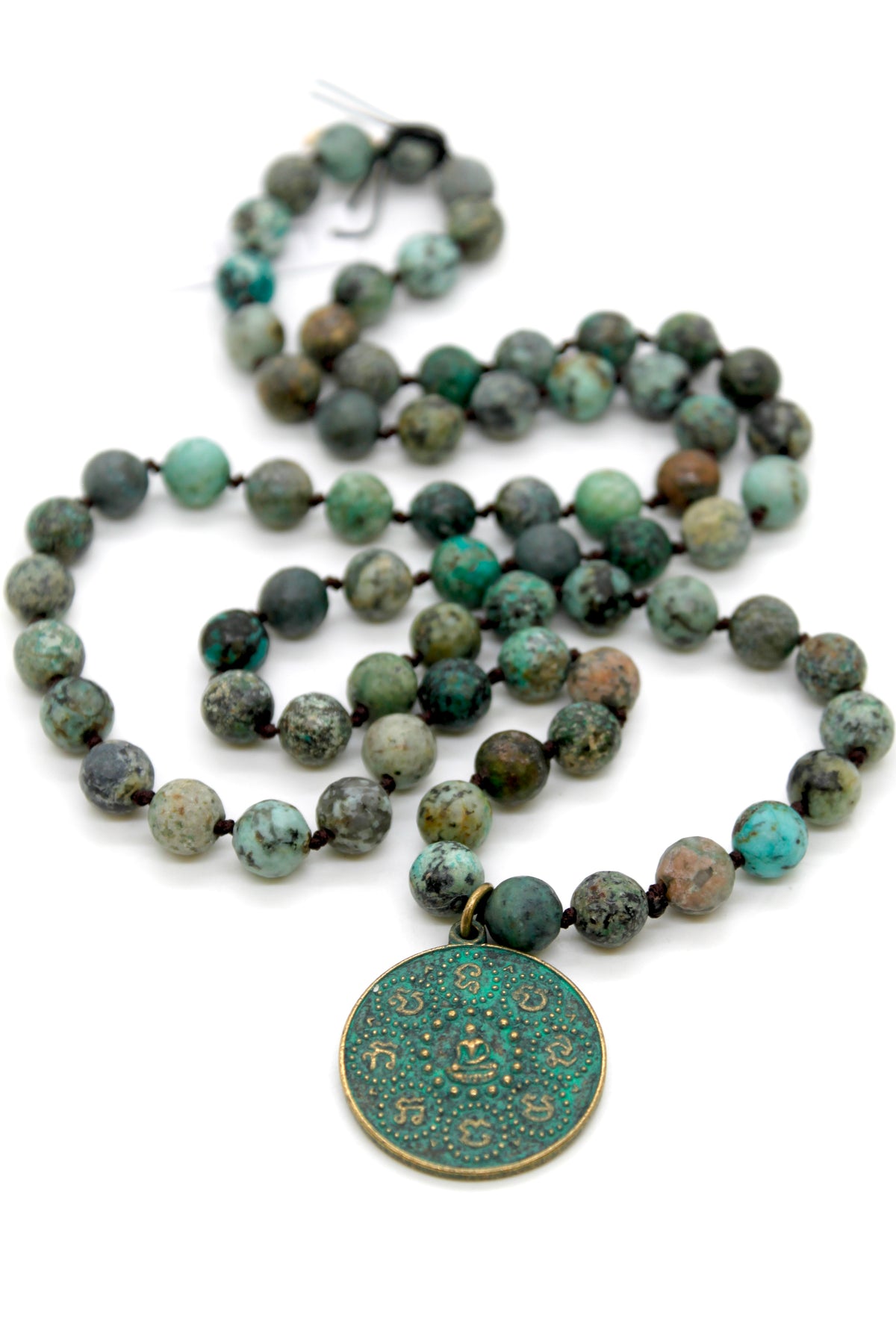 Buddha Necklace 31 - African Turquoise