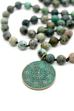 Load image into Gallery viewer, Buddha Necklace 31 - African Turquoise

