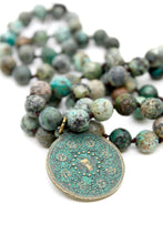 Load image into Gallery viewer, Buddha Necklace 31 - African Turquoise
