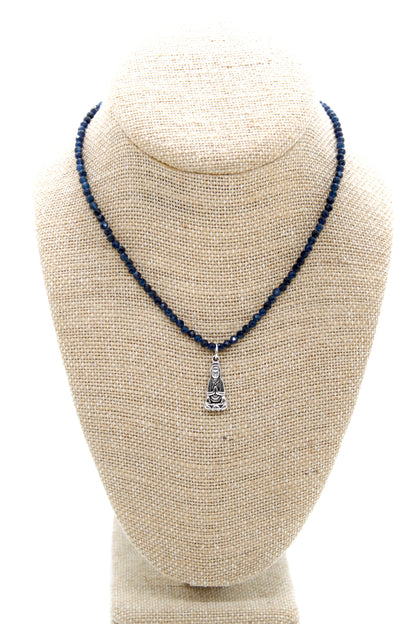 Buddha Necklace 38 - Sapphire