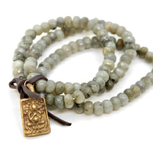 Load image into Gallery viewer, Buddha Bracelet 2 - Labradorite
