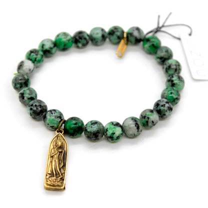 Buddha Bracelet 4 - Moss Agate