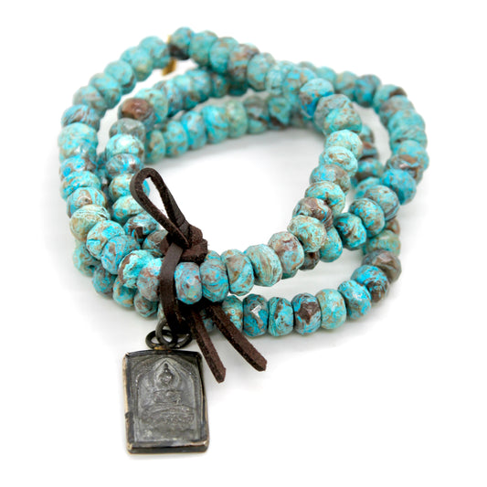 Buddha Bracelet 9 - Ocean Jasper