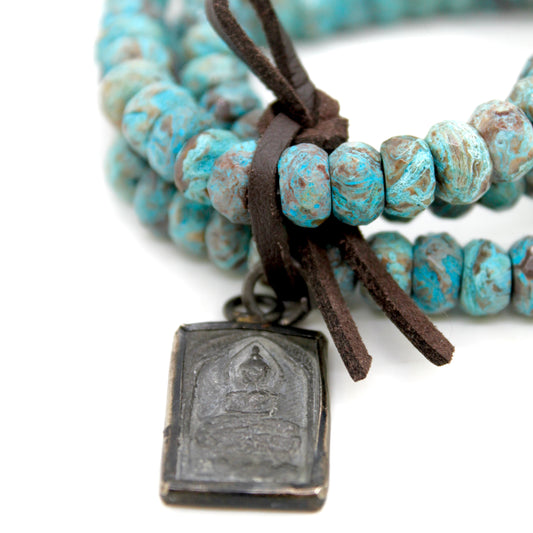 Buddha Bracelet 9 - Ocean Jasper