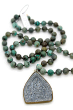 Load image into Gallery viewer, Buddha Necklace 44 - African Turquoise

