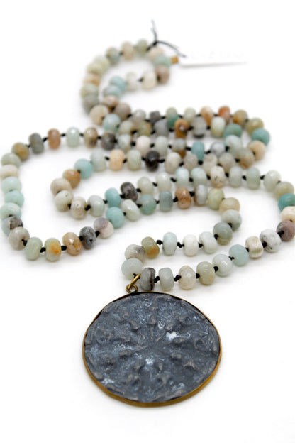 Buddha Necklace 46 - Amazonite