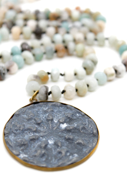 Buddha Necklace 46 - Amazonite