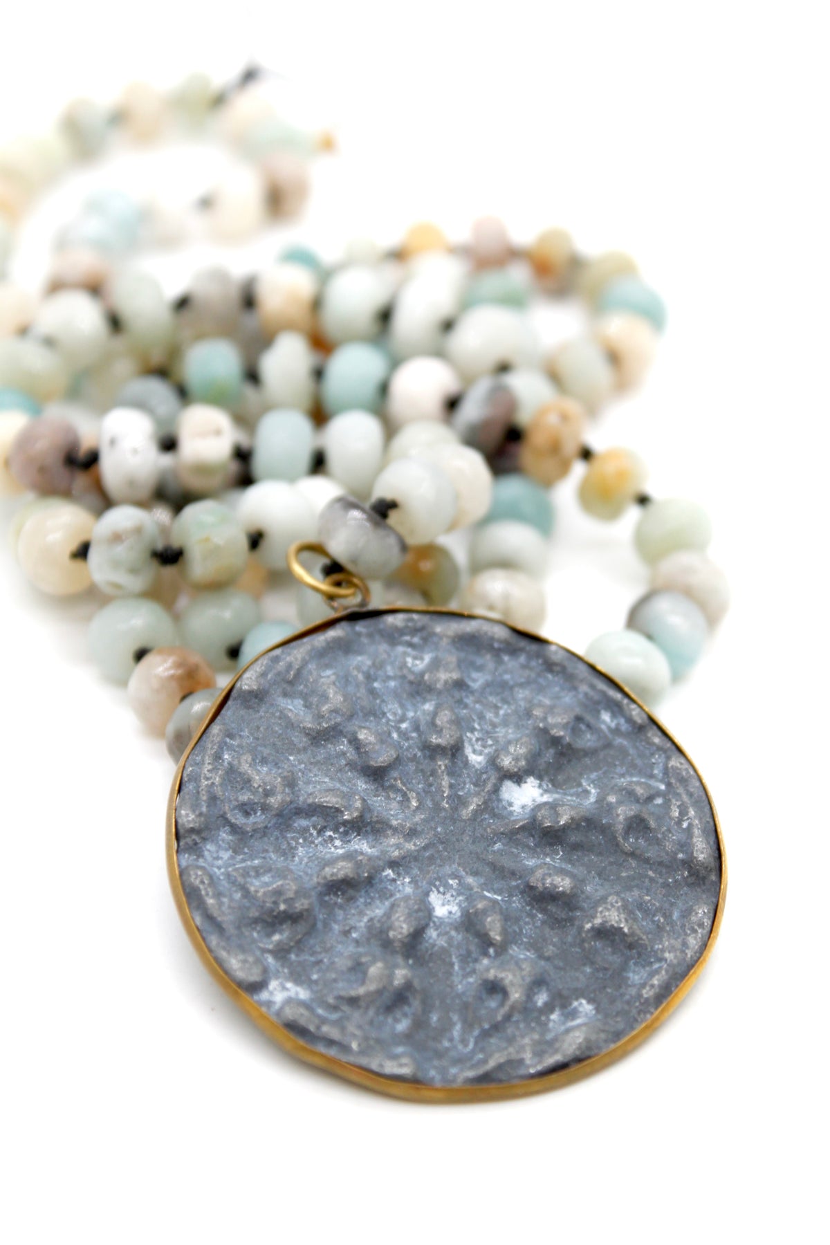 Buddha Necklace 46 - Amazonite
