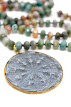 Load image into Gallery viewer, Buddha Necklace 47 - Indian Agate
