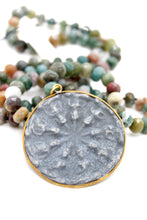 Load image into Gallery viewer, Buddha Necklace 47 - Indian Agate
